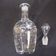 Glass crystal bottle