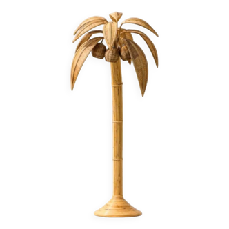 Rattan “coconut/palm tree” floor lamp