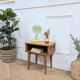 Vintage rattan bedside table