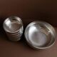 Set of 7 silver stainless steel bowls Space Age vintage Italian design stackable and elegant