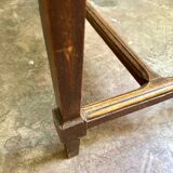 Dark wood bench