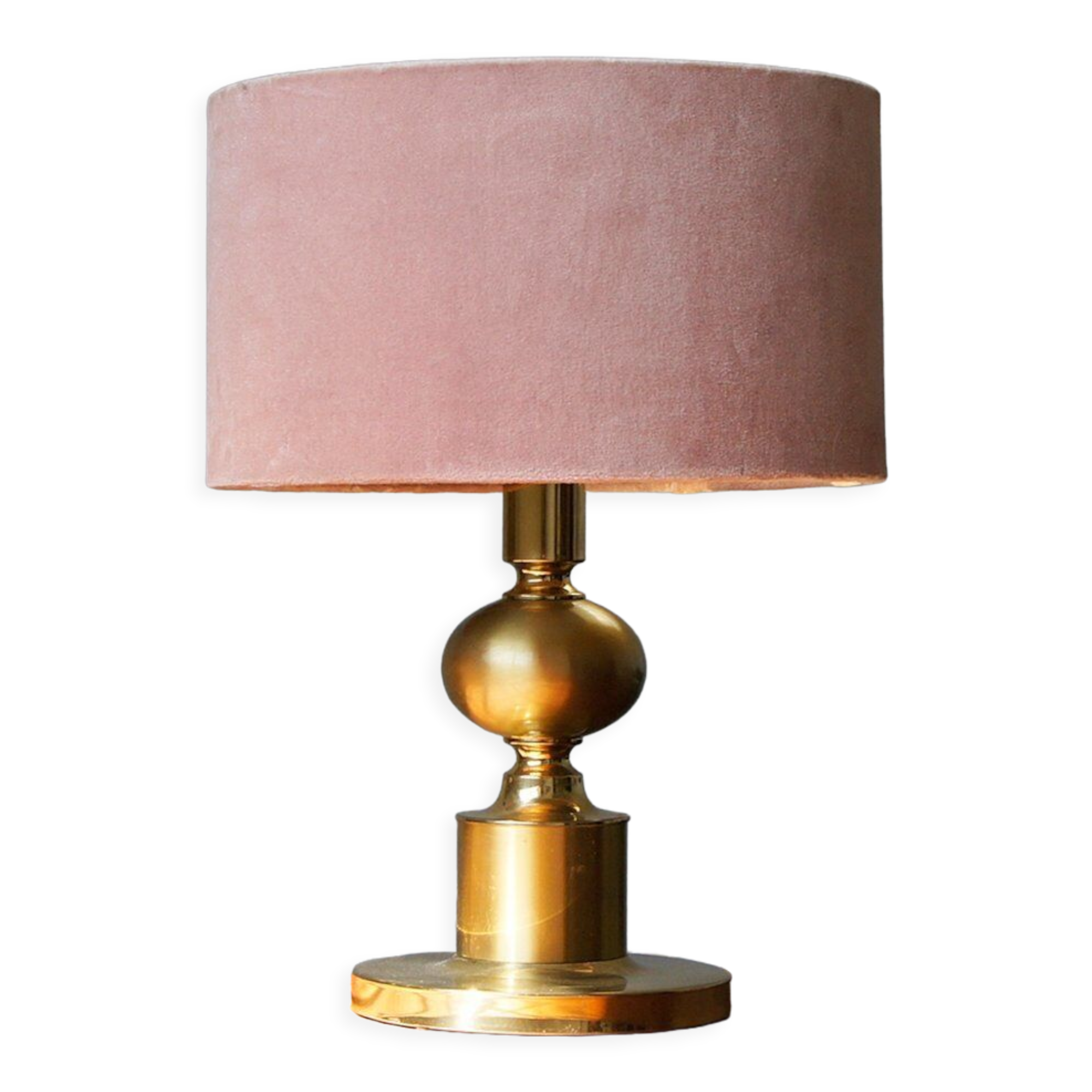 Lampe de table vintage en laiton par N Light