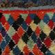Carpet Harlequin boucherouite unique piece, 192 x 85