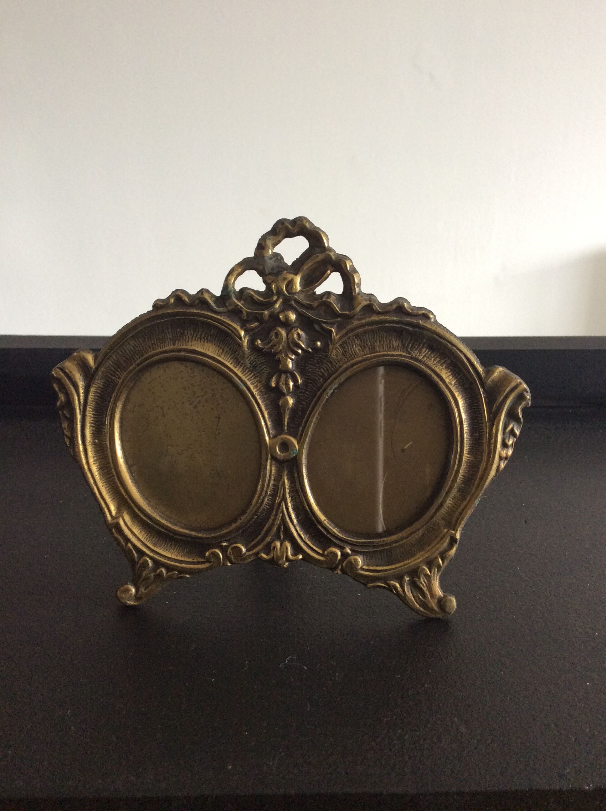 Old Bronze Photo Frame