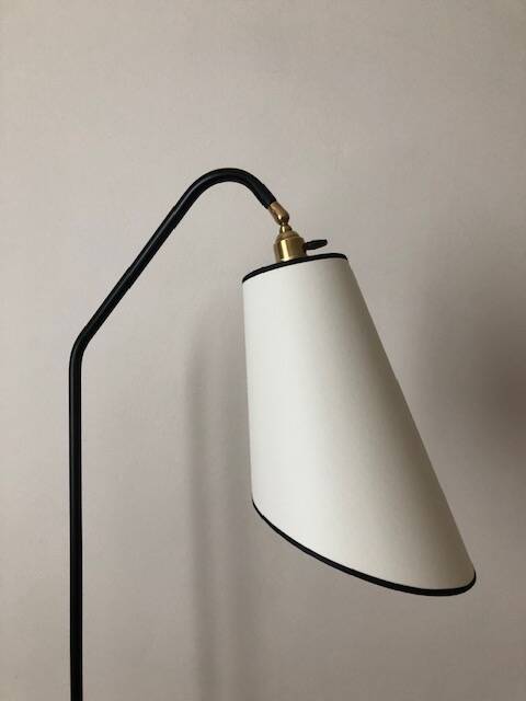 Tablet floor lamp and magazine holder 1960