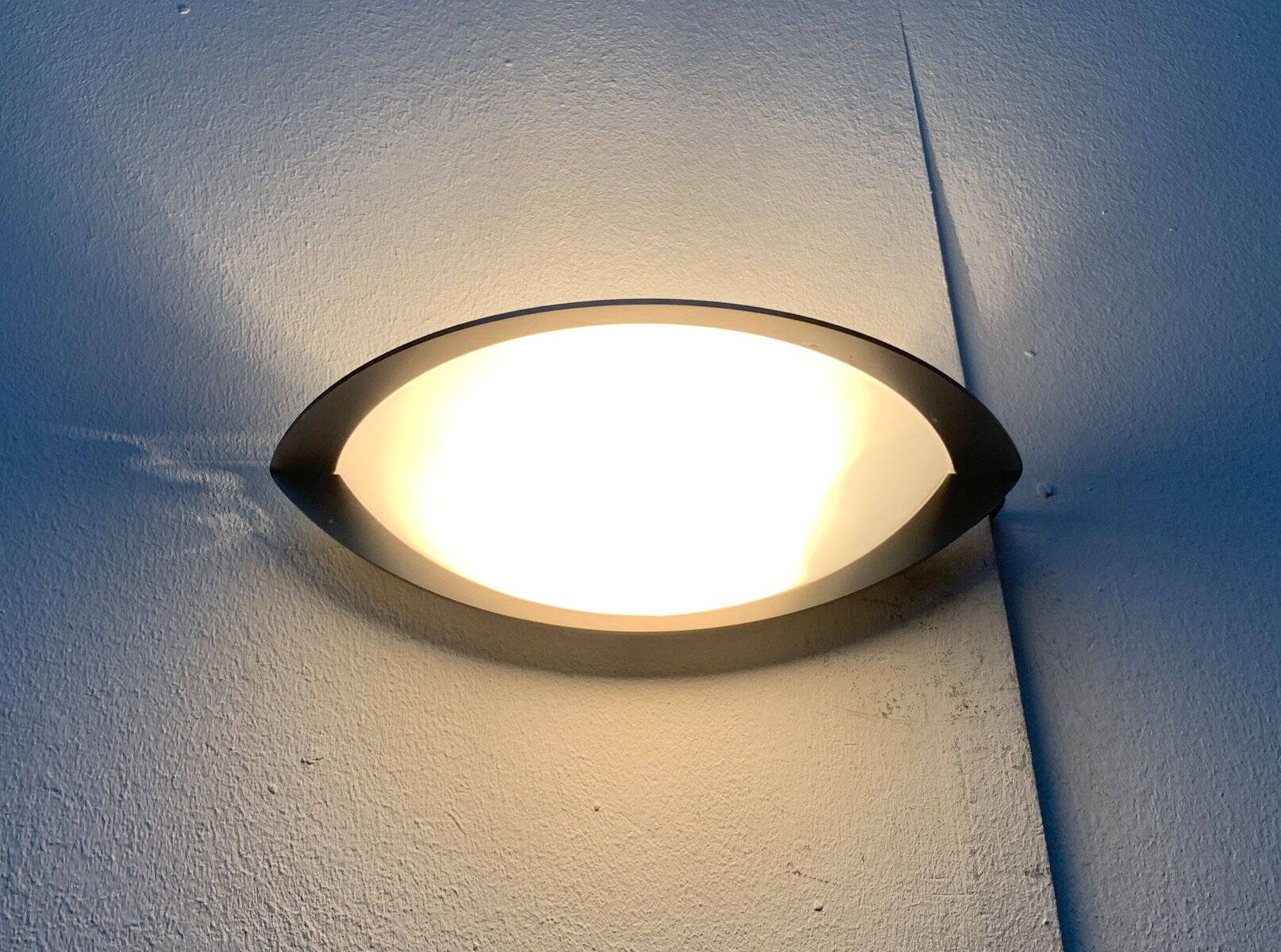 Postmodern German wall lamps from the space age by Glashütte Limburg, set of 2