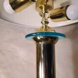turquoise chrome gold lamp 1980, very beautiful 43x32 good general condition and normal wear