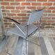 Lot de 4 chaises design italien en cuir et chrome