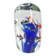 VINTAGE 1980 SULFUR PAPERWEIGHT AQUARIUM IN MURANO GLASS SIGNED RENE 8