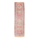 3x11 Pink Salmon Oriental Vintage Runner Rug, 99x341Cm