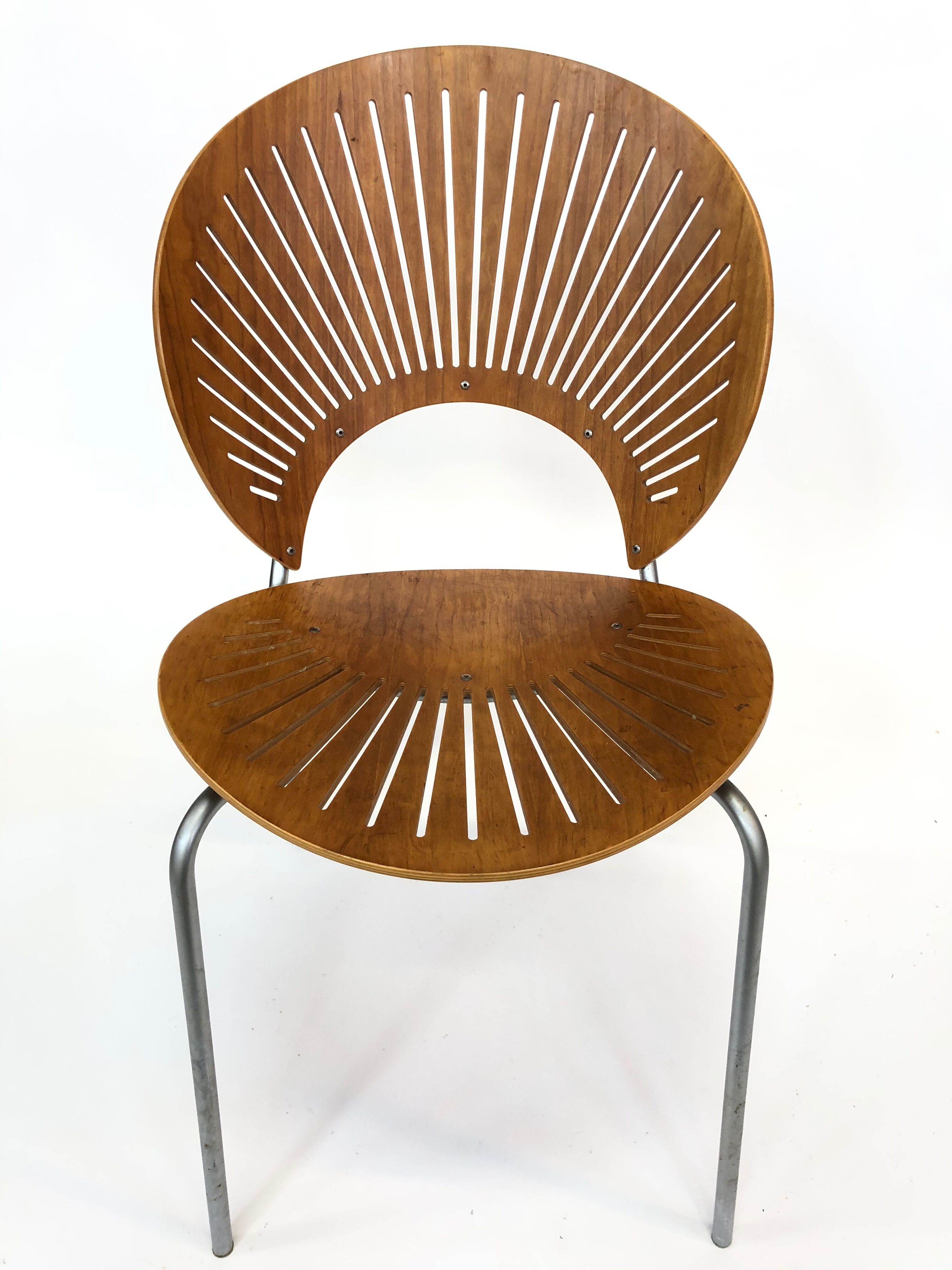 Suite de quatre chaises danoise "Trinidad" par Nanna Ditzel pour Fredericia Stolefabrik en teck