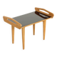 French side table in oak with large handles, 1950s.