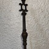 Cast iron carved fireplace shovel
