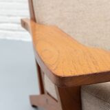 GE-375 Armchair & Hocker by Hans Wegner for Getama
