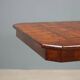Petite table ancienne en noyer avec incrustations, Italie, XXe siècle