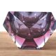 Large Sommerso diamond empty pocket Seguso 60s, 3.5 kilos