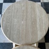 Table basse italienne en travertin