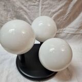 Ceiling lamp 3 opaline balls, 1980