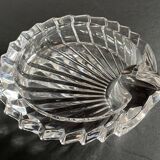 Vintage Crystal Ashtray in Seashell Shape