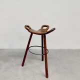 Midcentury brutalist Spanish barstool