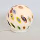 Vintage glass globe table lamp in millefiori style, 1990s.