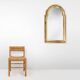 French gilt Louis Philip style mirror decorated with smoked mirror glass
