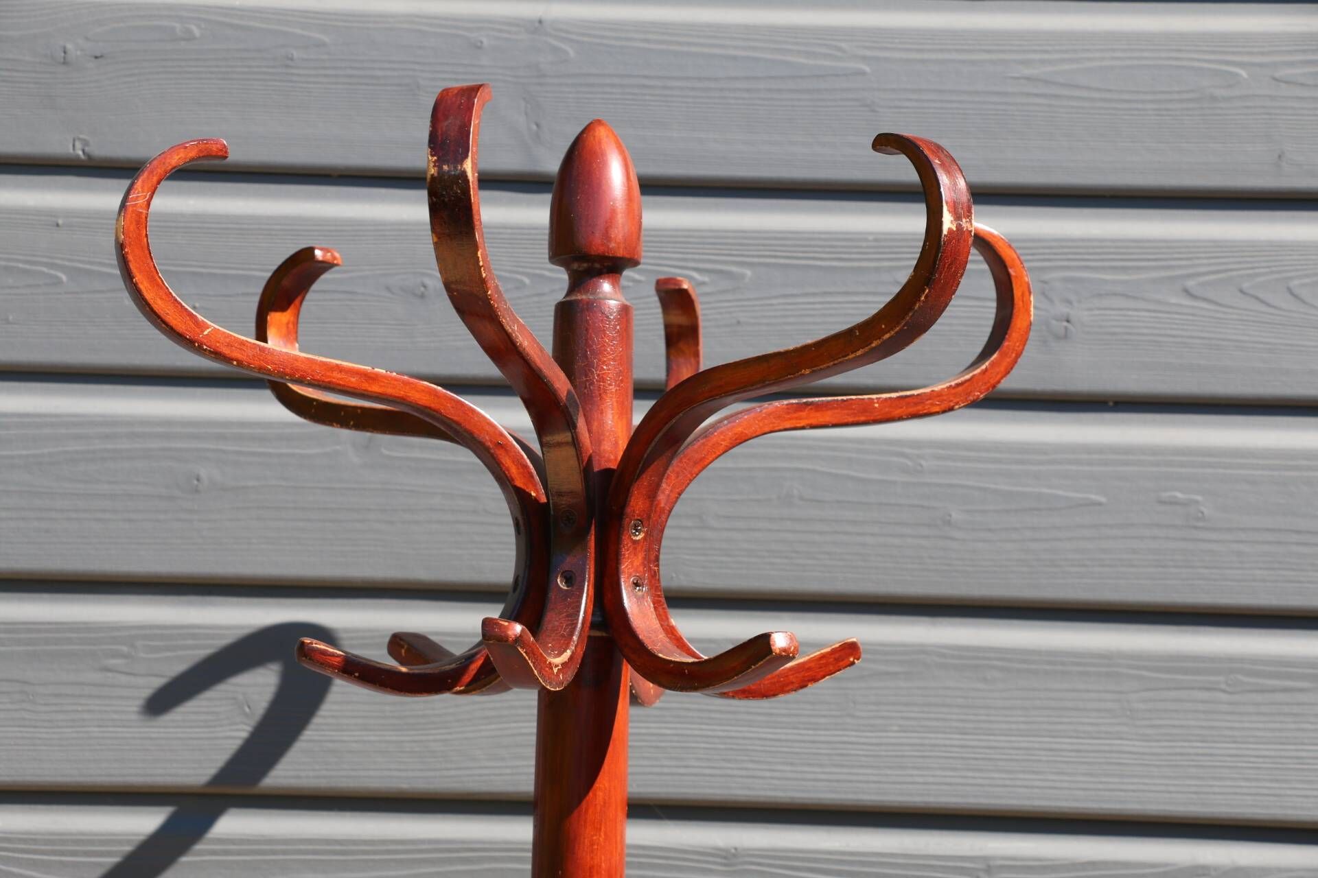 Coat rack umbrella stand BAUMANN mahogany (A4)
