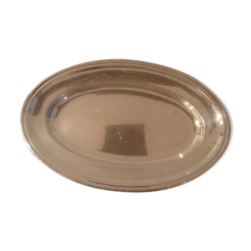 Dish "ercuis" silver metal