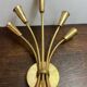 Five-branch wall sconce in brass, 1950s.