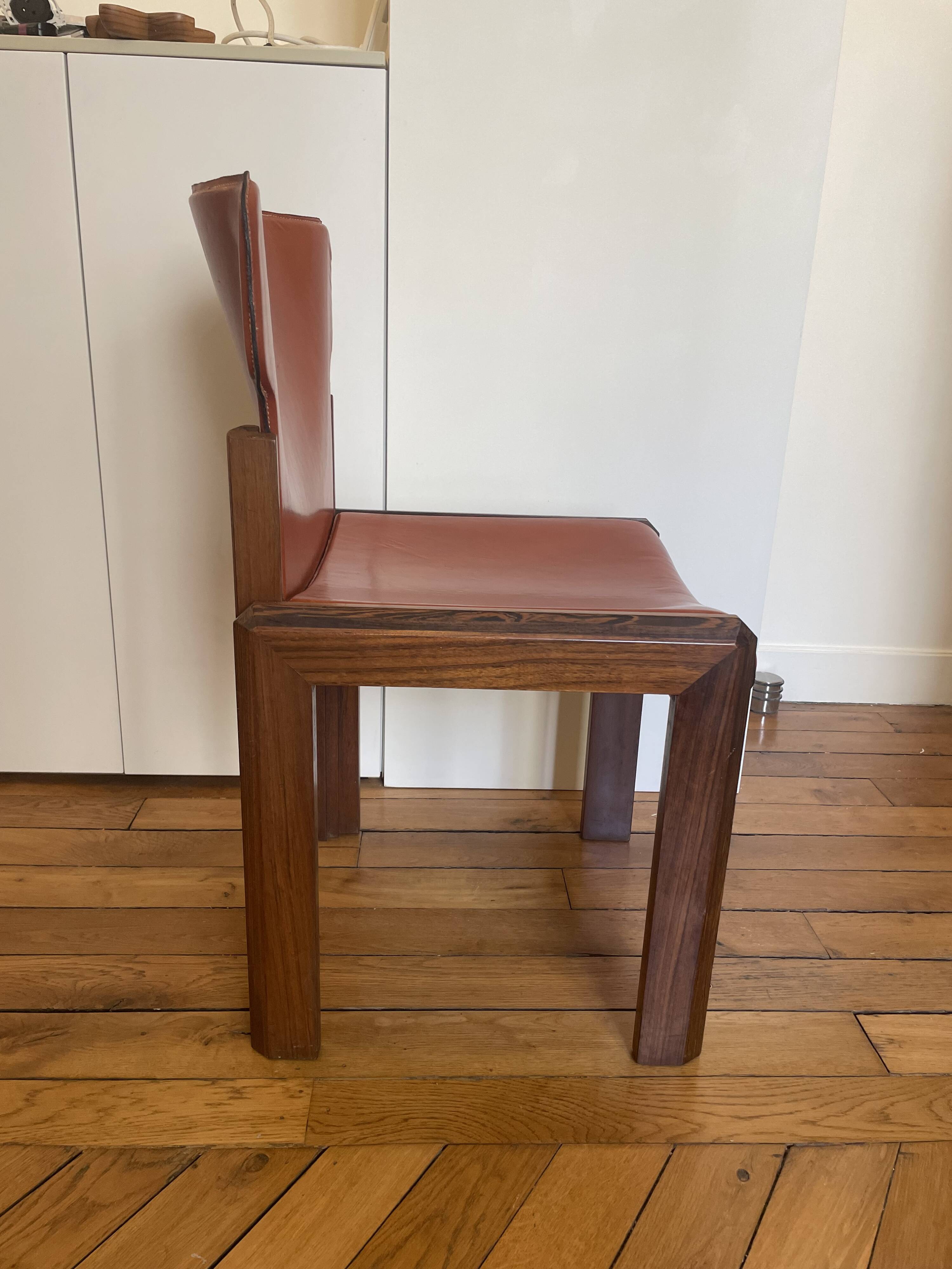 Set of 4 Paganini chairs — Luciano Frigerio for Frigerio di Desio, I