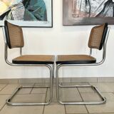 Pair of chairs Cesca B32 by Marcel Breuer