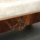 Antique French sofa from the 19th century in Empire style with a silk seat