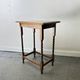 Antique Edwardian Oak Barley Twist Petite Occasional Side Table 1900s-1920s