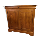 Buffet parisien meuble tv en bois massif  rénové