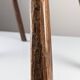 Rustic hand-carved wooden bench with organic shape, 1940s
