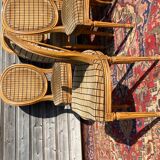 Suite of six Louis XVI-style medallion chairs