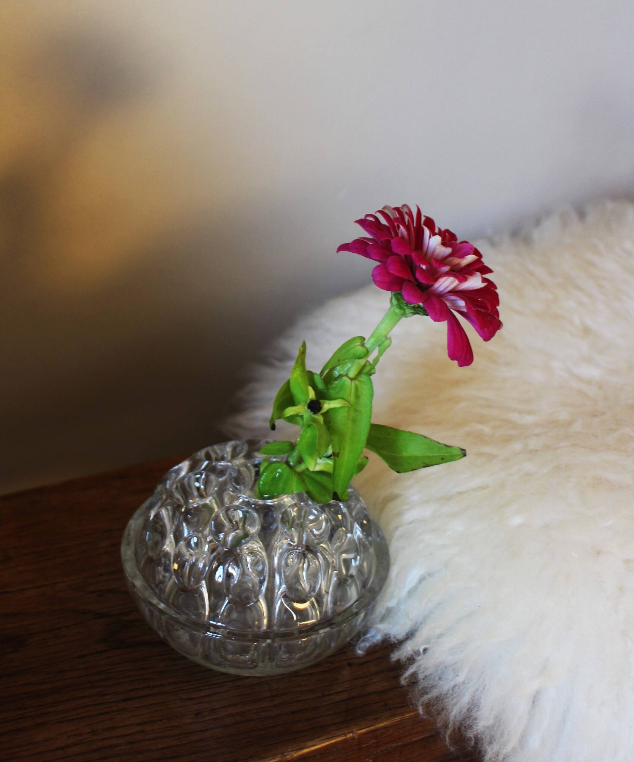 Pique Fleurs rond 19 soliflores vintage