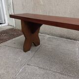 Exotic wood bench