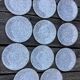 10 Grey-Black Speckled Dessert Plates