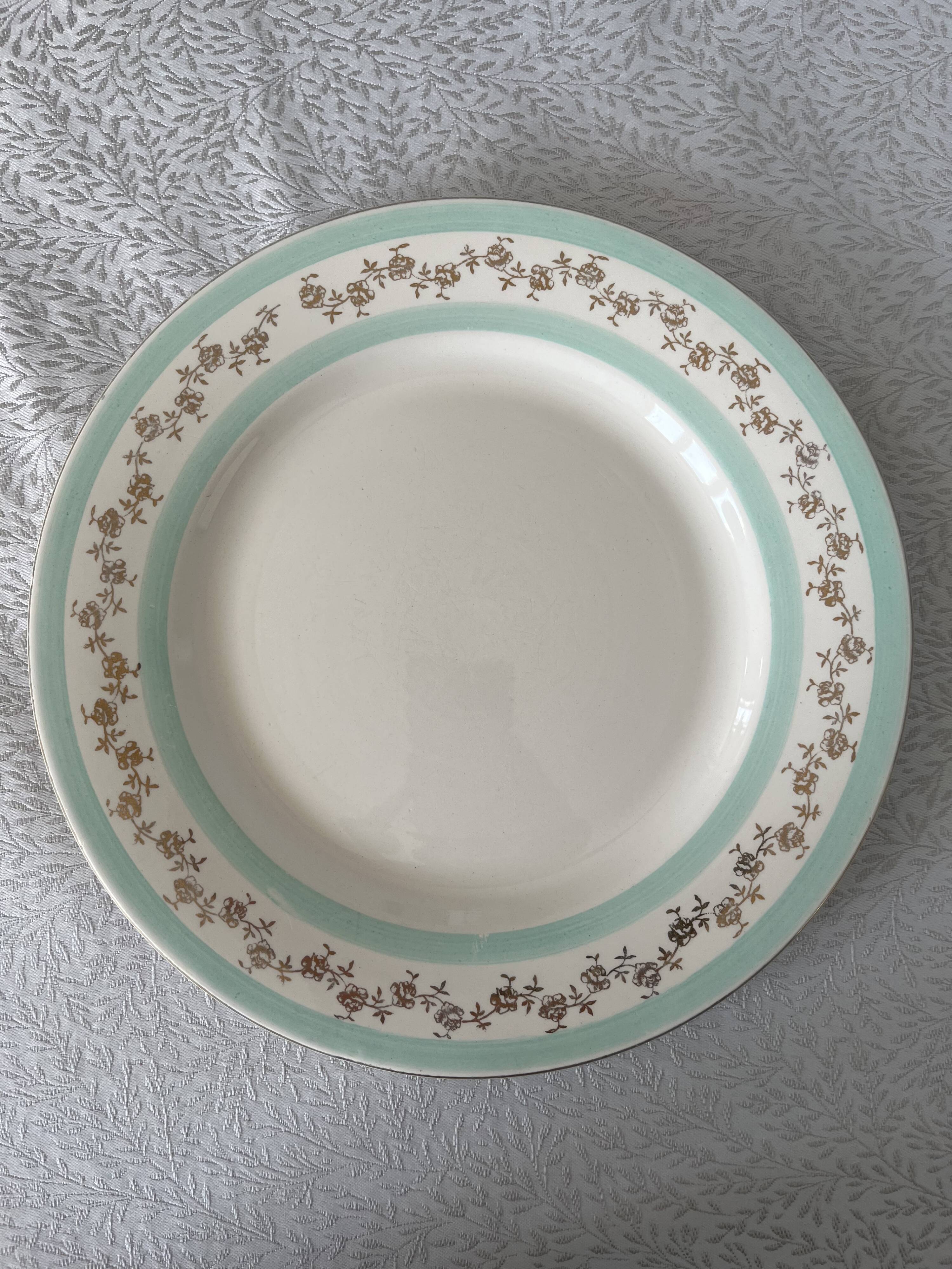 9 assiettes Digoin service Biarritz