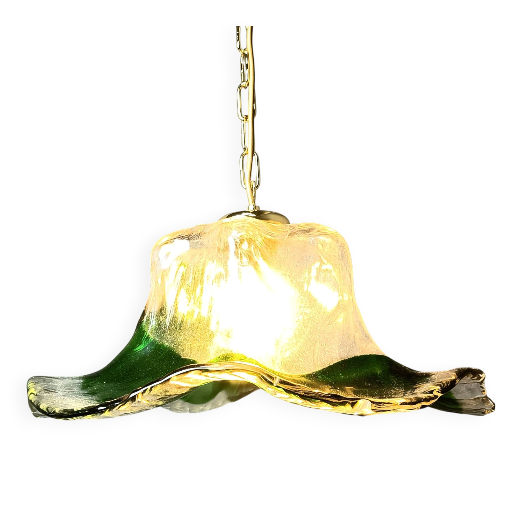Vintage Murano glass pendant light, for Mazzega, 1960s