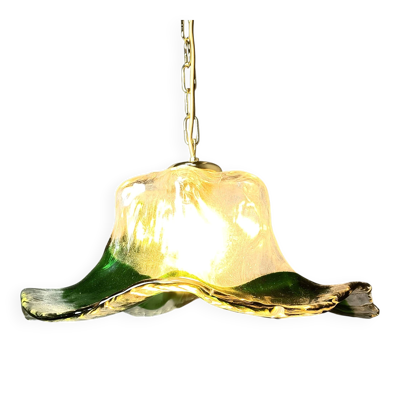 Suspension en verre de Murano vintage, pour Mazzega, années 1960.