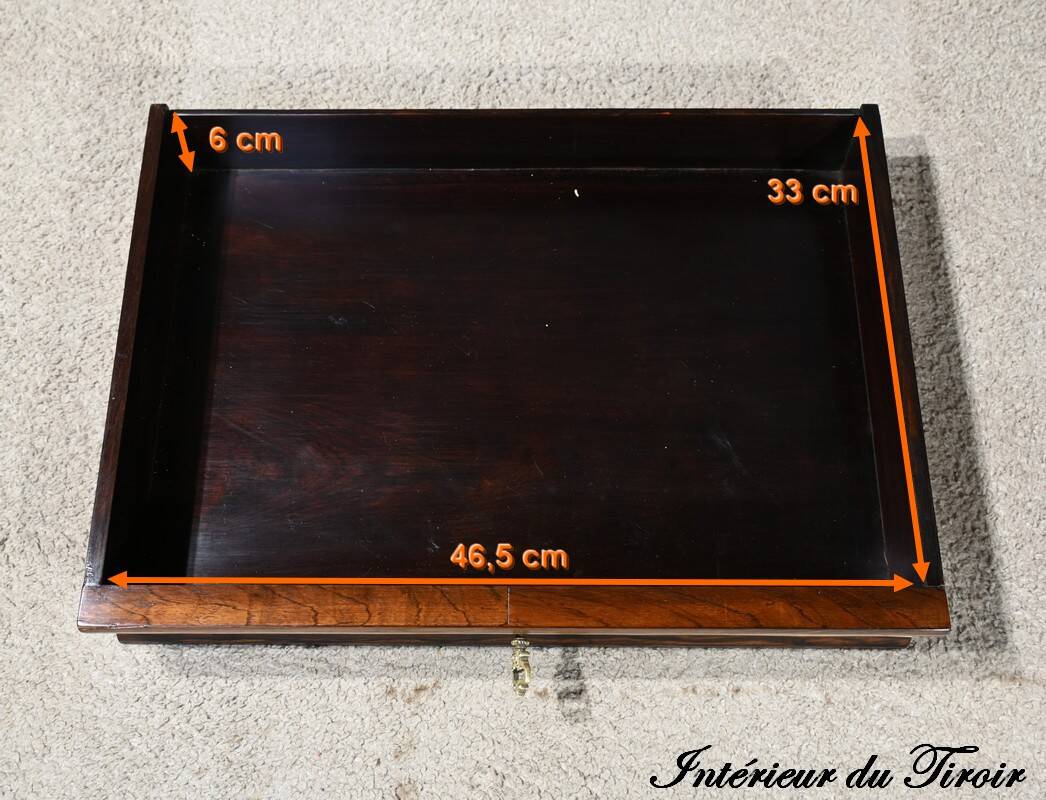 Rosewood work table, Napoleon III style, Maison Roll, Fg. St Antoin