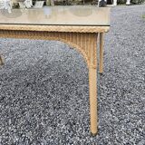 Vintage rattan table