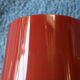 Dark red space age ceiling lamps by Bent Karlby for A. Schroder Kemi  -70's