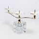 Glass and silver-plated metal candle holder
