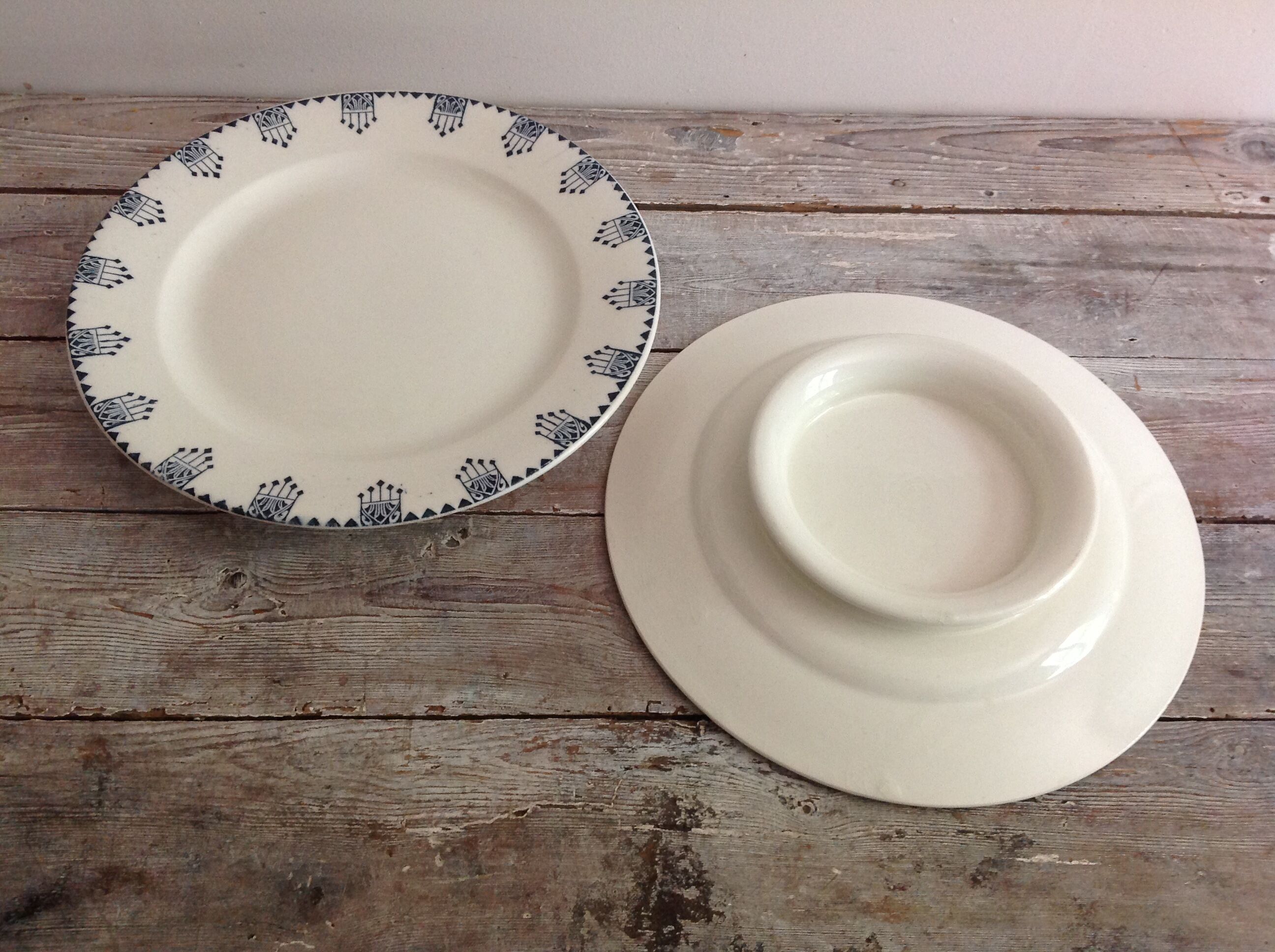 Paire de plats Terre de Fer