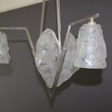 Art Deco period plate chandelier signed Degué