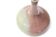 Set of 3 vases and ceramic box in mauve pink tones, 70s