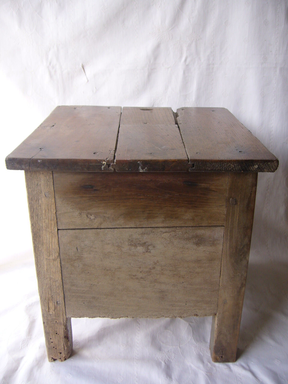 Ancient salt chest stool